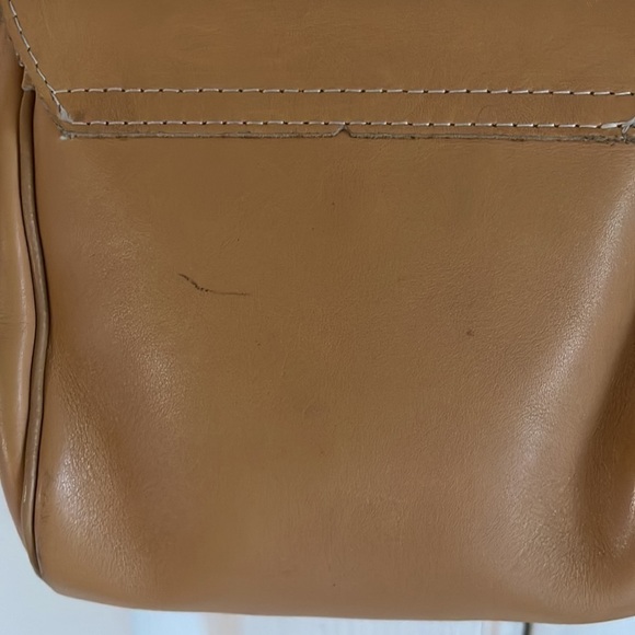 Leather Tan Small Crossbody Bag - Picture 6 of 6